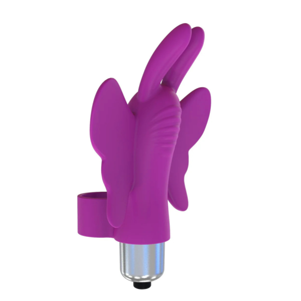 Doigt chinois vibrant papillon violet 